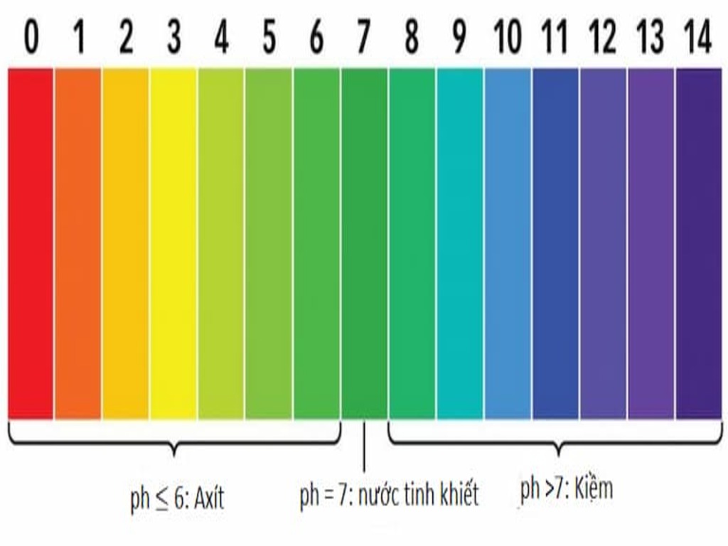 Độ pH của nước giếng khoan là bao nhiêu?
